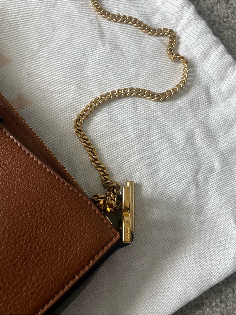 Chloé Marcie Pouch on Chain - Shoulder Bag Crossbody Pouch - Picture 3 of 9
